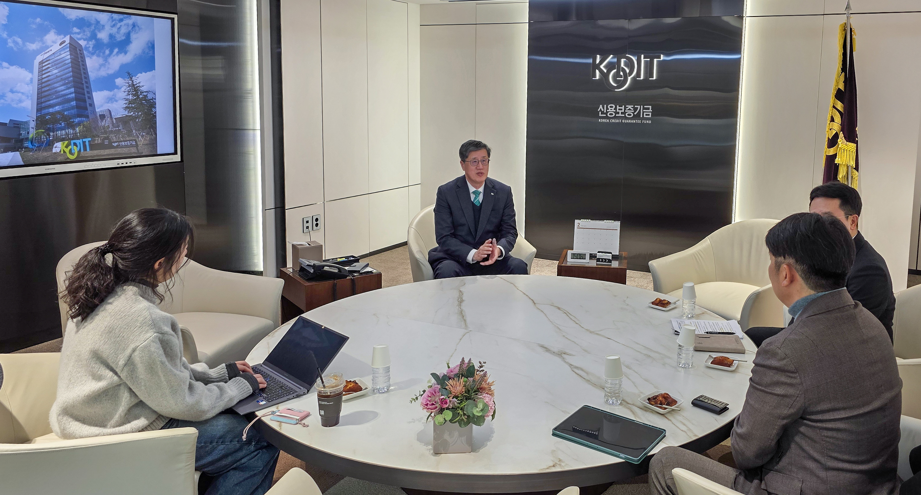 KODIT Chairperson Shares Insights in an Interview with the Media (February 12, 2026)